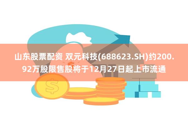 山东股票配资 双元科技(688623.SH)约200.92万股限售股将于12月27日起上市流通